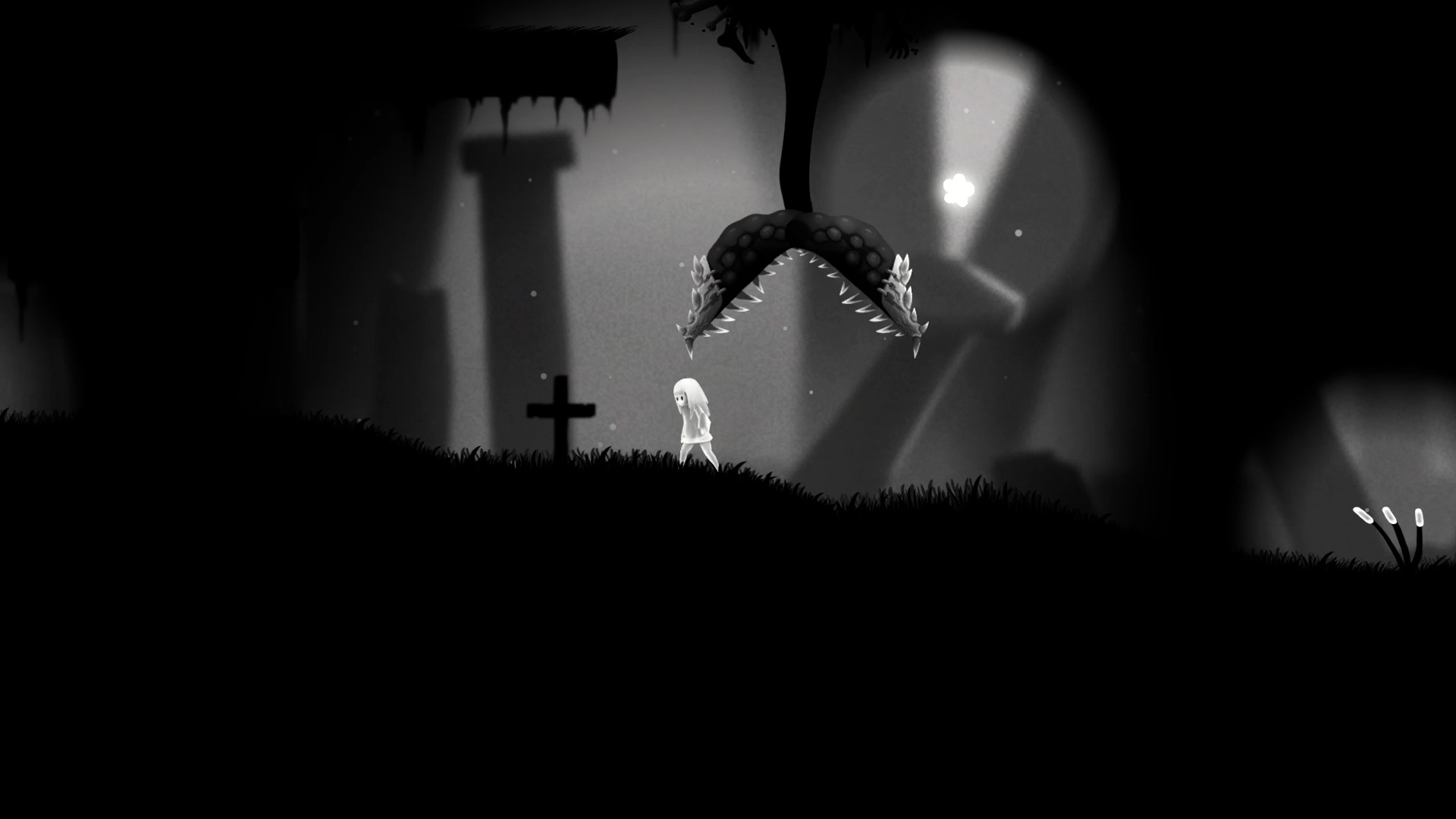 Кадр из игрового прототипа In The Darkness